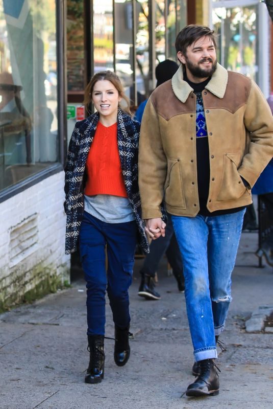 ANNA KENDRICK and Nick Thuneon the Set of Love Life in New York 10/15/2019