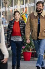ANNA KENDRICK and Nick Thuneon the Set of Love Life in New York 10/15/2019