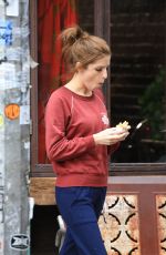 ANNA KENDRICK on the Set of Love Life at Mud Cafe in New York 10/07/2019