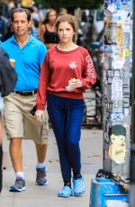 ANNA KENDRICK on the Set of Love Life at Mud Cafe in New York 10/07/2019