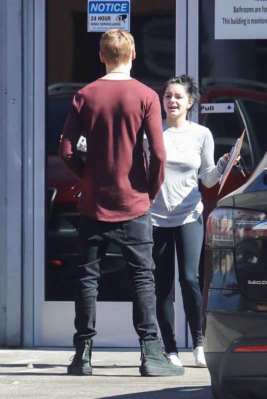 ARIEL WINTER and Levi Meaden at a Studio in Hollywood 10/20/2019