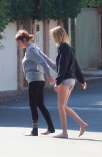 ASHLEY BENSON and CARA DELEVINGNE Out in Studio City 10/12/2019