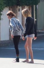 ASHLEY BENSON and CARA DELEVINGNE Out in Studio City 10/12/2019