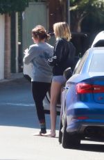 ASHLEY BENSON and CARA DELEVINGNE Out in Studio City 10/12/2019