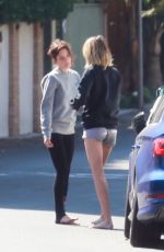 ASHLEY BENSON and CARA DELEVINGNE Out in Studio City 10/12/2019