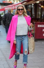 ASHLEY ROBERTS Leaves Radio Breakfast Show in London 10/28/2019