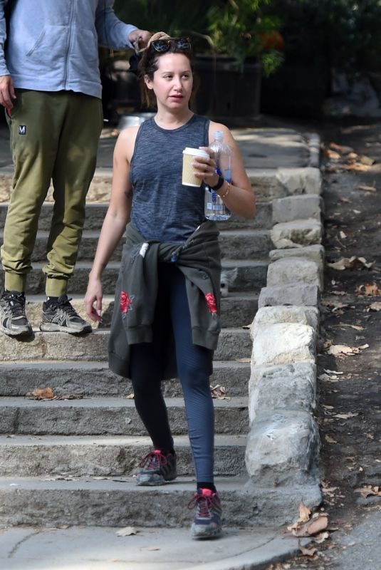 ASHLEY TISDALE Out for Morning Hike in Los Angeles 10/14/2019