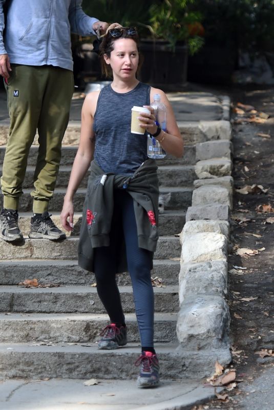 ASHLEY TISDALE Out for Morning Hike in Los Angeles 10/14/2019