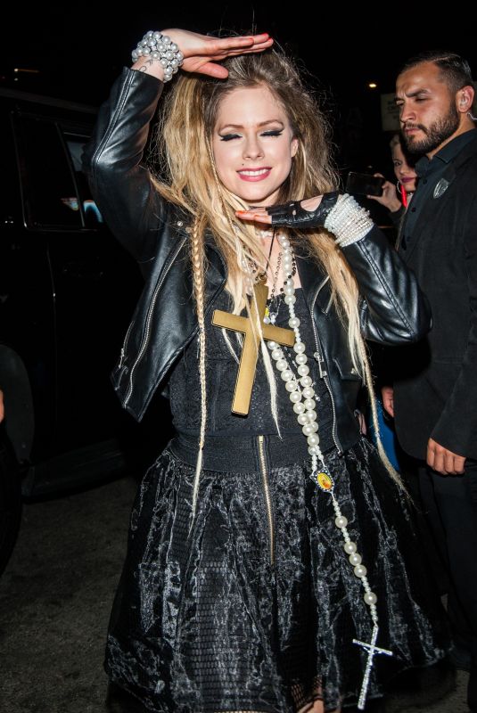 AVRIL LAVIGNE at Casamigos Halloween Party in Beverly Hills 10/25/2019