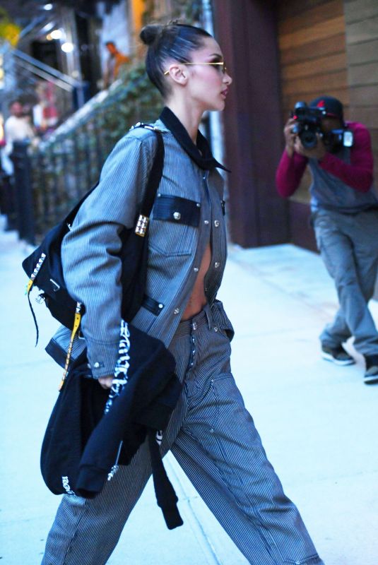 BELLA HADID Arrives at Gigi