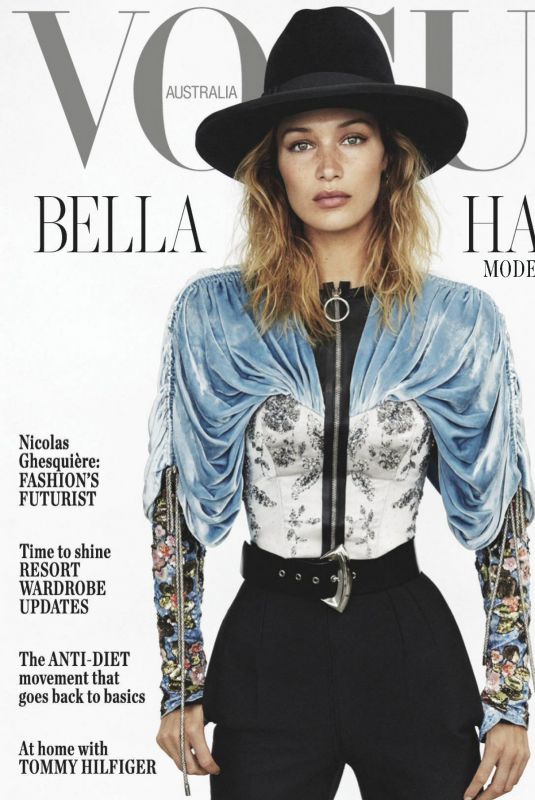 BELLA HADID in Vogue Magazine, Australia November 2019 Issue