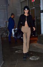 BELLA HADID Leaves a Studio in New York 10/16/2019