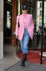 BELLA HADID Out and About in Paris 09/30/2019