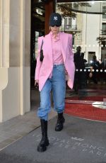 BELLA HADID Out and About in Paris 09/30/2019