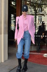 BELLA HADID Out and About in Paris 09/30/2019