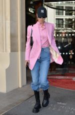 BELLA HADID Out and About in Paris 09/30/2019
