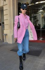 BELLA HADID Out and About in Paris 09/30/2019