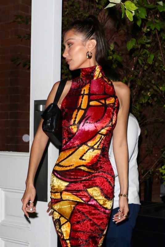 BELLA HADID Out Celebrates Her 23rd Birthday in New York 10/09/2019