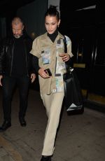 BELLA HADID Out in London 10/23/2019
