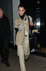 BELLA HADID Out in London 10/23/2019