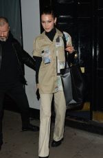 BELLA HADID Out in London 10/23/2019