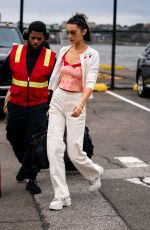 BELLA HADID Takes a Helicopter Ride in New York 10/23/2019