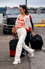 BELLA HADID Takes a Helicopter Ride in New York 10/23/2019