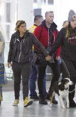 BELLA THORNE and Alex Martini at LAX Airport in Los Angeles 10/06/2019