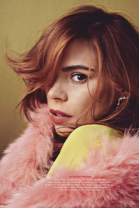 BILLIE PIPER in Vanity Fair Magazine, Italy October 2019