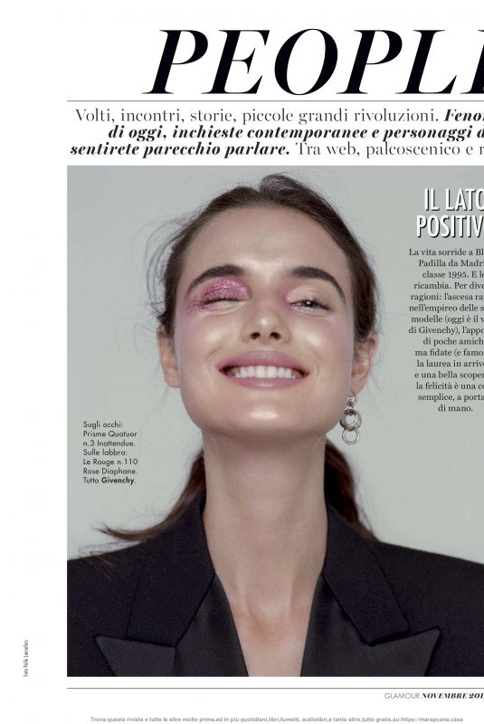BLANCA PADILLA in Glamour Magazine, Italy November 2019