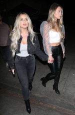 BRIELLE BIERMANN at Delilah Nightclub in Los Angeles 10/12/2019