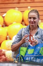 CAMERON DIAZ Shopping at Whole Foods in Beverly Hills 10/11/2019