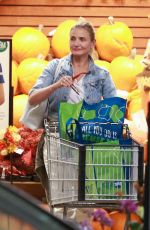 CAMERON DIAZ Shopping at Whole Foods in Beverly Hills 10/11/2019