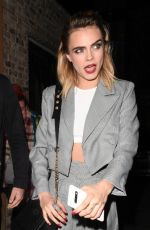 CARA DELEVINGNE Arrives at Nasty Gal