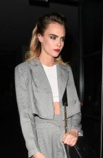 CARA DELEVINGNE Arrives at Nasty Gal