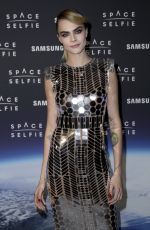 CARA DELEVINGNE at Spaceselfie Photocall at Samsung KX in London 10/23/2019