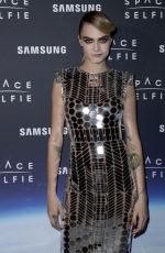 CARA DELEVINGNE at Spaceselfie Photocall at Samsung KX in London 10/23/2019