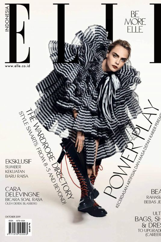 CARA DELEVINGNE in Elle Magazine, Indonesia October 2019