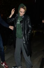 CARA DELEVINGNE Night Out in London 10/24/2019