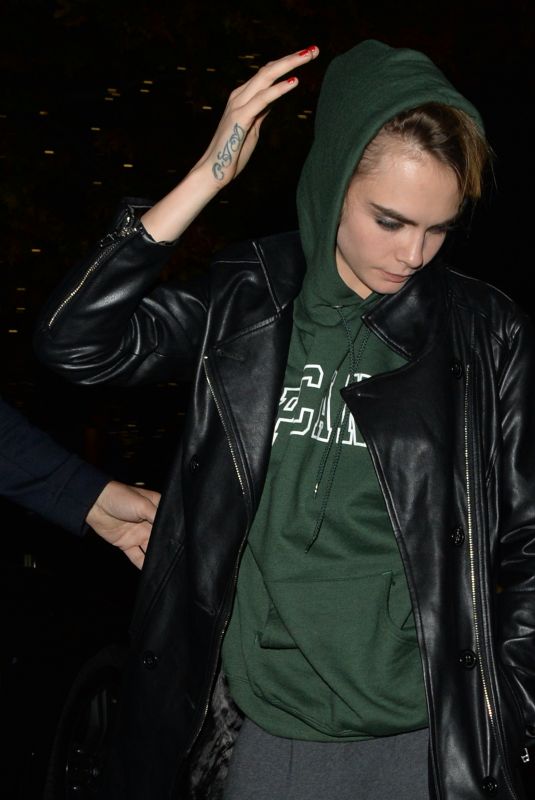 CARA DELEVINGNE Night Out in London 10/24/2019