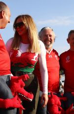 CAROL VORDERMAN at Wales vs Uruguay Rugby World Cup Match in Japan 10/13/2019