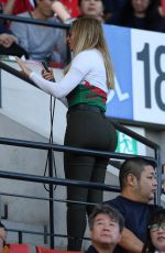 CAROL VORDERMAN at Wales vs Uruguay Rugby World Cup Match in Japan 10/13/2019