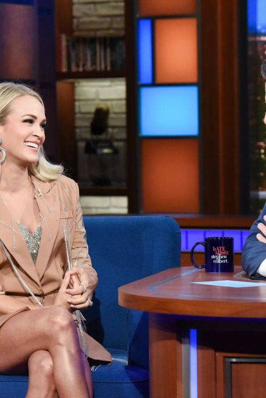 CARRIE UNDERWOOD at Late Show with Stephen Colbert 10/03/2019