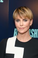 CHARLIZE THERON at Bombshell Screening in New York 10/20/2019