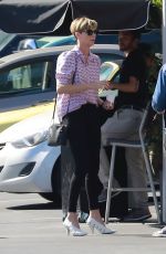 CHARLIZE THERON Out and About in Culver City 10/11/2019