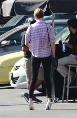 CHARLIZE THERON Out and About in Culver City 10/11/2019