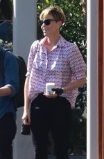 CHARLIZE THERON Out and About in Culver City 10/11/2019