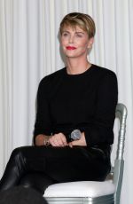 CHARLIZE THERON Speaks at Geanco Goundation Hollywood Gala in Beverly Hills 10/10/2019