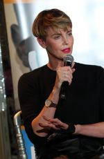 CHARLIZE THERON Speaks at Geanco Goundation Hollywood Gala in Beverly Hills 10/10/2019