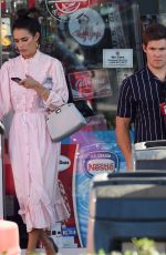 CHLOE BRIDGES and Adam Devine at a Gas Station in Hollywood 10/26/2019